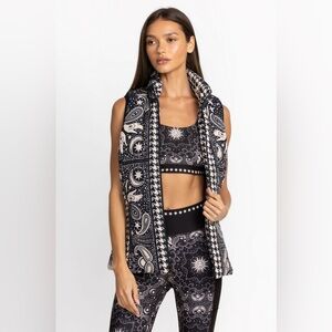 New Johnny Was Black and White Reversible Vest